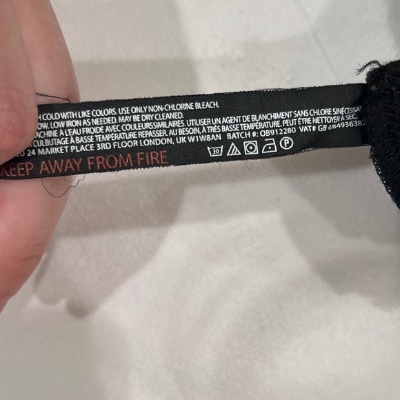 Out From Under by UO | Satin Ruched Tie-Shoulder Tank in Black (S) - Picture 5 of 6